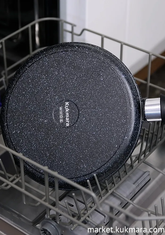 Сковорода блинная 240мм с ручкой, АП линия "Granit" (Black)